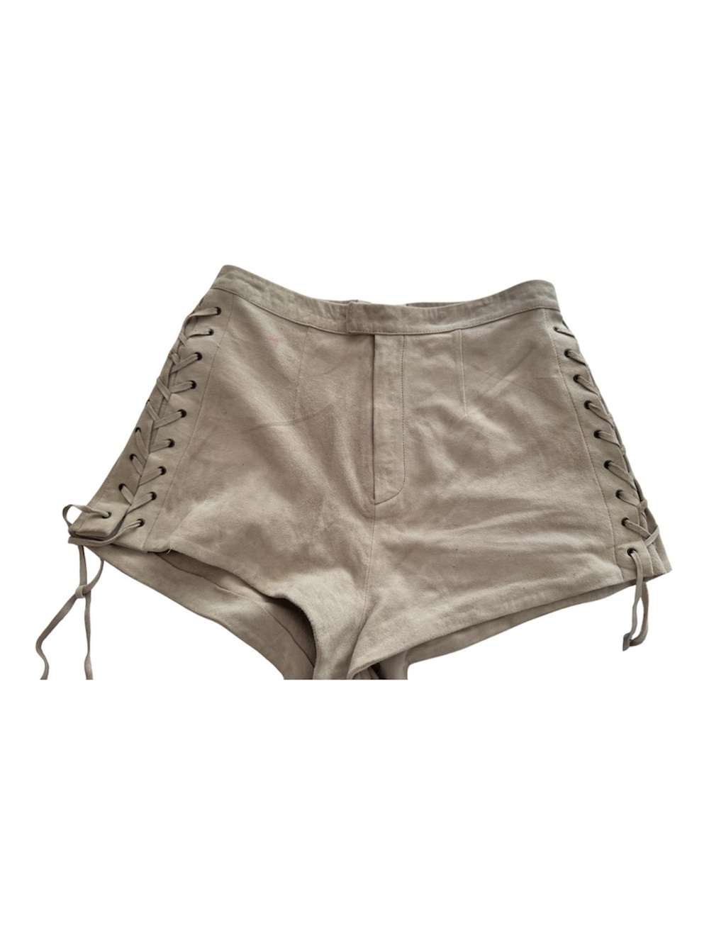SIR. 100% Leather Lace-Up Suede shorts Size 1 (Au 8/Us 4)